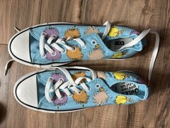 Converse Chuck Taylor All Star Dr. Seuss Lorax Blue Low Top 8.5