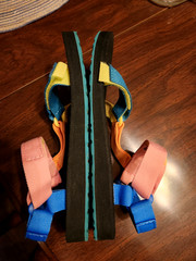 Teva Kids Original Universal Sandals with Blue, Pink, Yellow, Teal, Orange Si 3