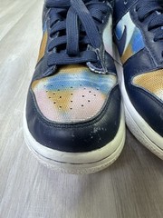 Nike Dunk Low SE Navy Graffiti Athletic Lifestyle Shoes DM1051-400 Youth Size 5