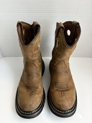 Rocky Kids Old Town Pull On Boots Size 2.5 M Brown Leather Original Ride Western