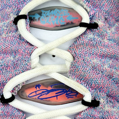 Nike Big Kid’s Lebron 18 GS Graffiti Basketball Shoes Youth 7 Purple CW2760-900