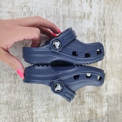 Crocs Classic Clog Kids Sz 6 C6 Blue Rubber Round Toe Comfort Slip On Slingback