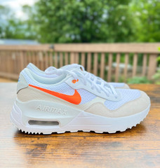Nike Air Max SYSTM White Phantom Photon Dust Total Orange DQ0284-114 Size 6Y