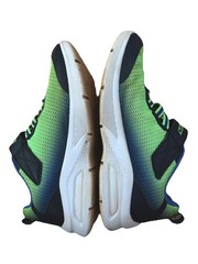 Skechers Athletic Blue/Lime Green Adjustable Strap Slip On Sneakers Kids Size 2