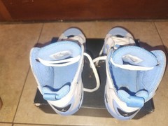 Jordan True Flight (GS) High Top Basketball Sneaker White/Blue/Black 3Y