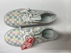 VANS Doheny Reflective Pastel Checker Kids Sneakers US Size 3 Canvas