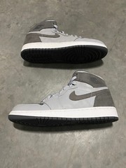 NEW Jordan 1 Retro High Prem BG Wolf Grey 3M Premium RARE 822858-027 Size 7