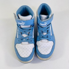 Puma Rebound Joy Mid Blue White Tie Dye Sneakers 395110-01 Kids Size 3.5C