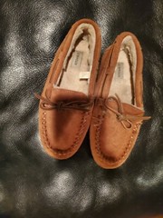 Crewcuts Faux-Shearling Lodge Moccasins (K5)