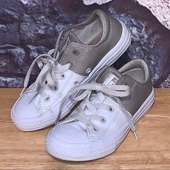 CONVERSE Chuck Taylor All Star Two Tone Leather Kids Junior Sneakers Shoes Sz 13