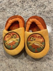 Disney Simba Lion King Unisex Kids Slipper Yellow Orange Brown Size 7-8