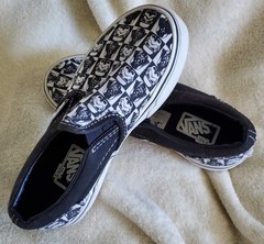 VANS Slip-on Star Wars Darkside/Checkerboard Shoes Childs Size 12.5 LMTD Edition