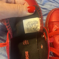Size Junior 1 – Converse Chuck Taylor All Star Ox Triple Red #1615
