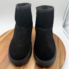 BNQ Kid’s Size 2 1/2 Winter Snow Boots Black Waterproof Faux Fur Lined 0497