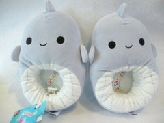 Squishmallow Slippers Kids Plush Samir The Blue Whale NWT Size 13 / 1 NWT