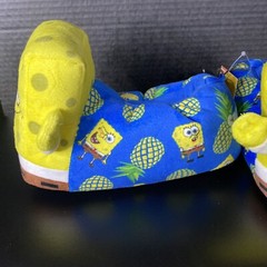 Nickelodeon SpongeBob SquarePants Plush Slippers Unisex Kids 11-12, 13-1 & 2-3