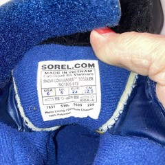 Sorel Commander Kids Toddler Size 6 Boys/ Girls Snow Boots Waterproof Navy/Green