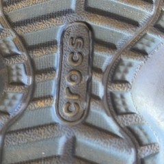 Classic Lined Crocs Toddler Size C11 Blue Bolt Green Orange