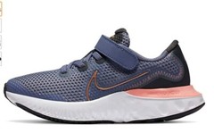 New Youth 2Y Indigo Nike Renew Run Little Kids Casual Running Shoe