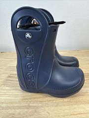 Crocs Handle It Blue Rain Boots Kids Toddlers 12803-410 US Size C7 NEW