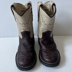 Cody James Youth Size 4 D Brown Beige Cowboy Western Boots BCW25521
