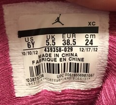 Nike Air Jordan XIII 13 Retro GS 439358-029 Gray Pink Youth Shoes Size 6Y