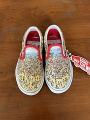 Where’s Waldo Vans Toddler Slip-ons 10.5
