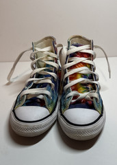 Converse Chuck Taylor All Stars Rainbow Tie Die High Top Sneakers Youth Size 1