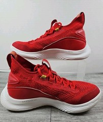 Under Armour Steph Curry Flow 8 Sneakers Warriors Size 6Y 3024036-600 Red Shoes