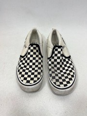 Vans Classic Slip-On Checkerboard Black White Shoes Youth Size 7 Skate Casual VG