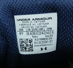 Under Armour Kids GS 3Z6 Steph Curry Basketball Shoes 3025091-101 Gray Sz 7