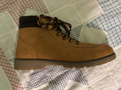 Billy Footwear Adaptive Zipper Lugs II High Top Brown Faux Leather Sneakers sz 6
