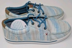 Twisted X Hooey Lopers Blue Multi Boy Girl Shoes Size 6 In Youth
