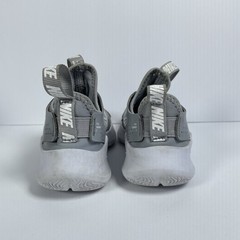 Nike Flex Runner 3 Wolf Grey White PS Size 9C FN1449-001 Sneakers Logo