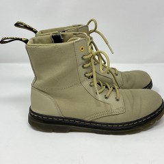 Dr. Martens Boots Women’s 6 Men’s 5 Tan Combs Y Combat Side Zip Canvas Utility