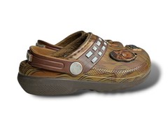 Crocs Star Wars Chewbacca Lined Clogs Kids C11 Brown Fuzzy Classic Comfort