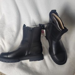 Kids Crosby Harness Moto Boots art class black size 4