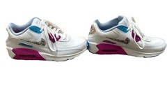 Nike Air Max 90 SE Polka Dots White Purple Blue Sneaker Size 6.5 DV1843-100