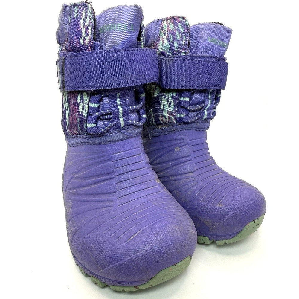 Merrell Snowqlite Purple Waterproof Insulated Snow Boots Toddler Size 5