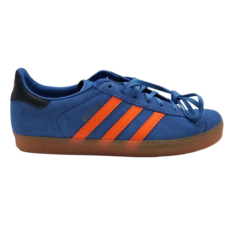 Adidas Gazelle J Focus Blue Solar Orange Kids Shoes JP7124 Sneaker NWT Size 6.5