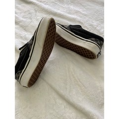 Vans Kids Slip-On Checkerboard Black Pewter Grey Sneakers Size 12.5 Kids