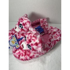 Pink Red Teddy Bear Plush Slipper Size XXL Kids 5-6 Build a Bear Workshop NEW