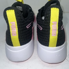 Puma Unisex Kids Incite Sneaker Black Pink Yellow Sz 6C