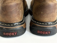 Rocky Kids Old Town Pull On Boots Size 2.5 M Brown Leather Original Ride Western
