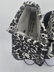 Collection’O Kids Lace Up Fashion Sneaker White, Grey, Black, Leopard Size 11
