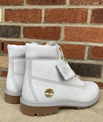 Timberland Junior 6” PREMIUM LT Grey Nubuck TB 0A43B2 Waterproof Boots. SZ:7