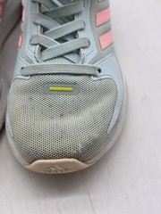 Adidas Shoes Kids Size 13K Light Blue Pink Strap Running Non-Marking