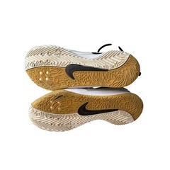 Nike Air Zoom Hyperace 3 White Black Gum Volleyball Shoes FQ7074-101 Kids 4.5