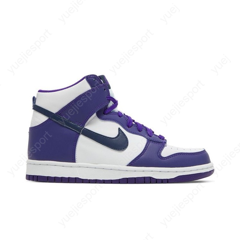 Nike Dunk High Gs White Midnight Navy DH9751-100