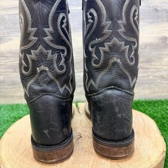Cody James Youth – Size 5D – Black Square Cowboy Boots BCBSP23P7